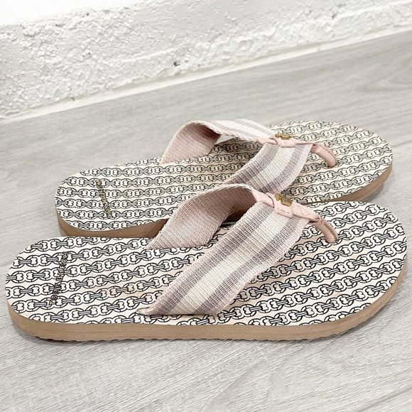 Tory Burch Gemini Link Flip Flop Sandal in Coastal Pink/Gemini Link No Size - Picture 1 of 8